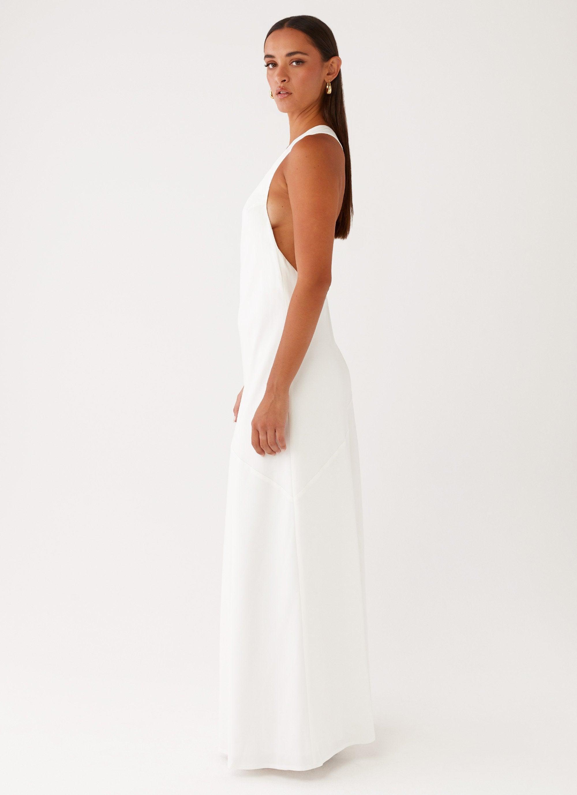 Oaklyn One Shoulder Maxi Dress - Ivory Product Image