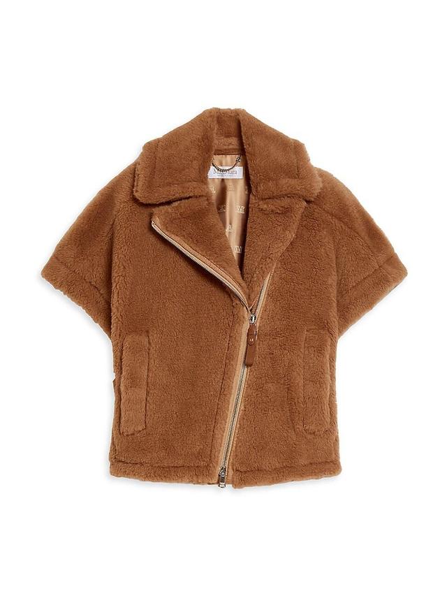 Womens Newmanto Camel Wool Sherpa Jacket Product Image