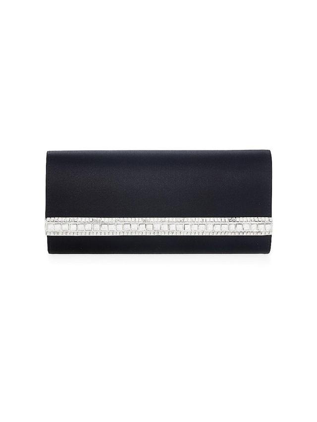 Perry Satin & Crystal Clutch Bag Product Image