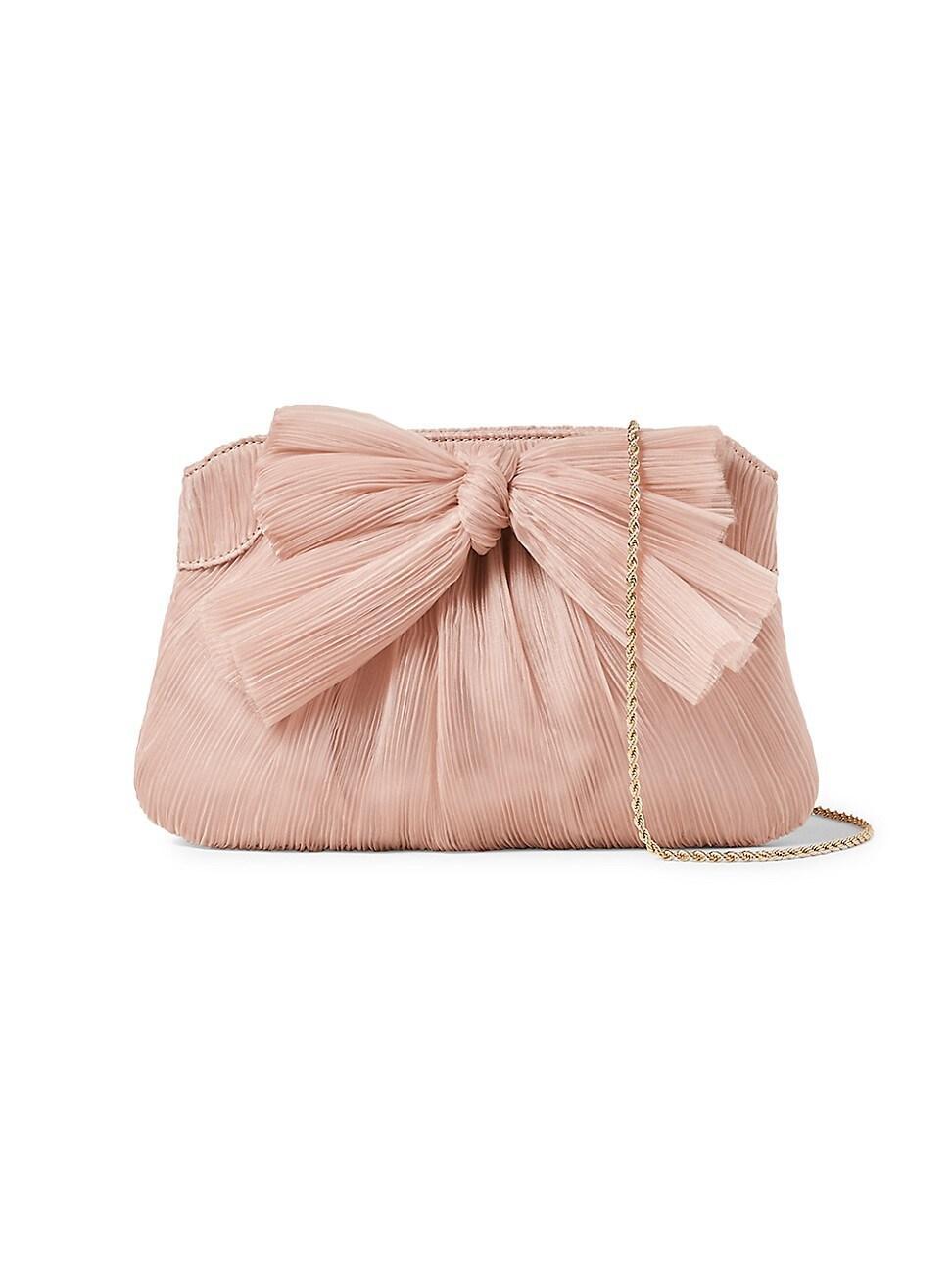 Womens Rayne Bow Pleated Frame Clutch Product Image