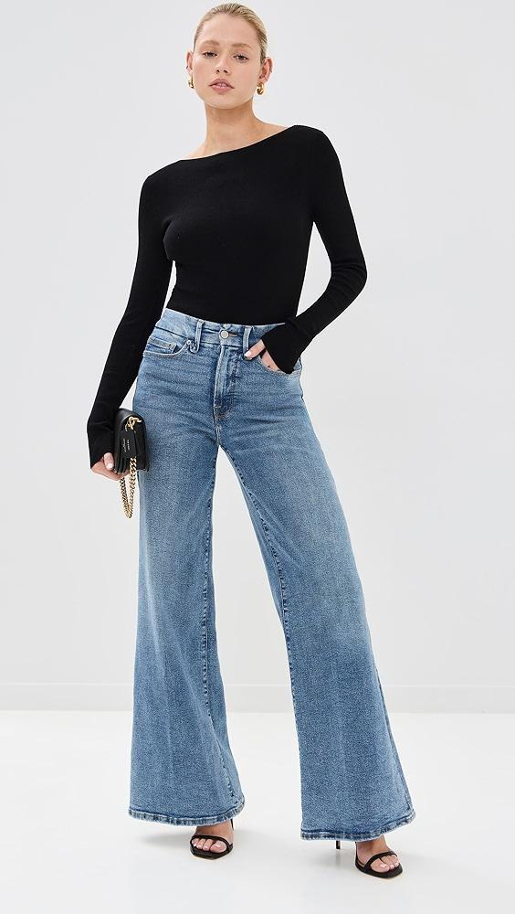 Good American Good Waist Palazzo Jeans | Shopbop Product Image