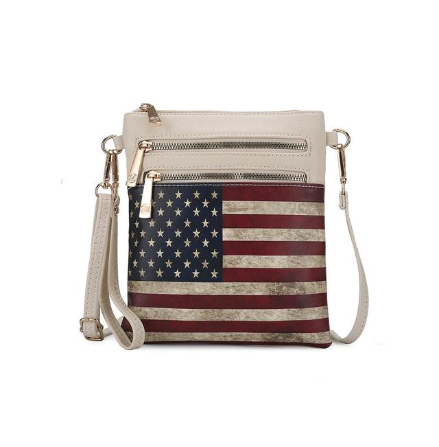 Mkf Collection Genesis Printed Flag Women s Crossbody Bag by Mia K Product Image