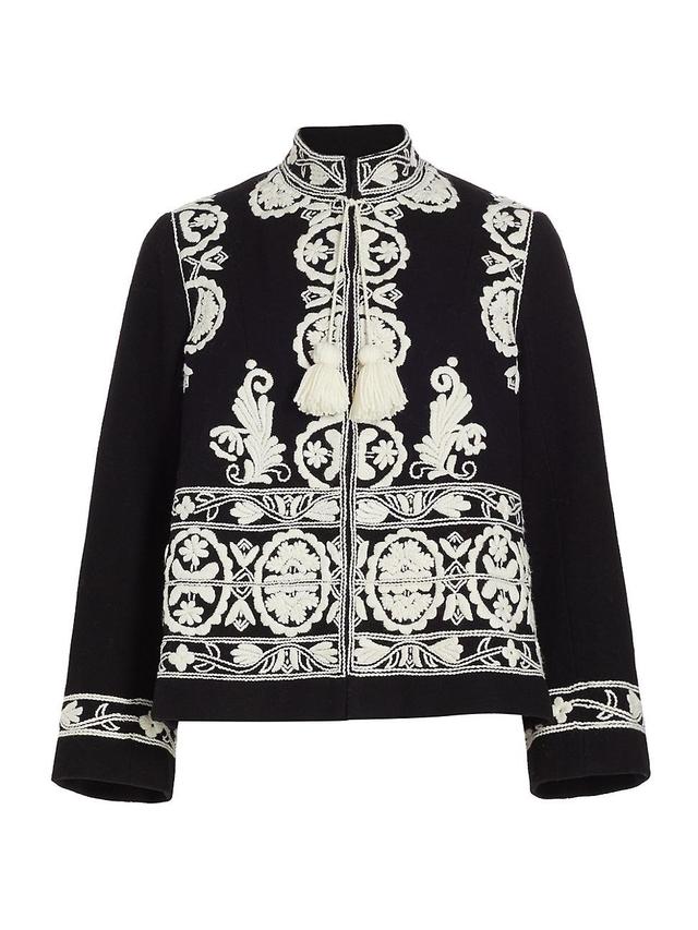 Womens Estate Embroidered Wool Jacket Product Image