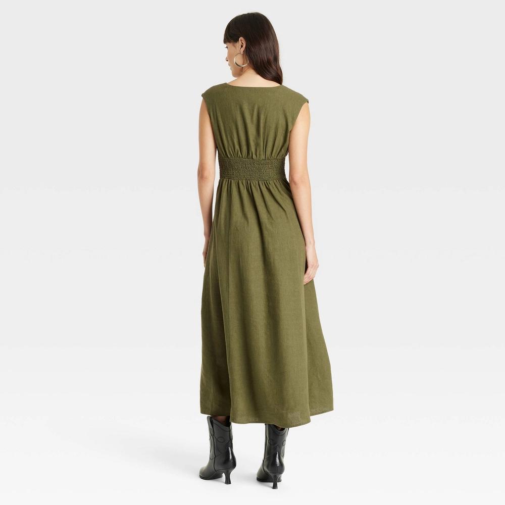 Women's Maxi Tank Dress - Universal Thread™ Green L Product Image