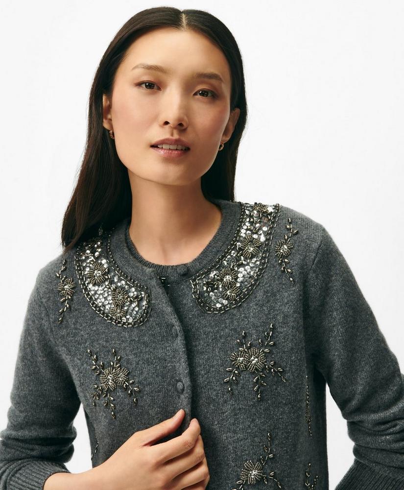 Embellished Twinset Cardigan in Merino Wool product image