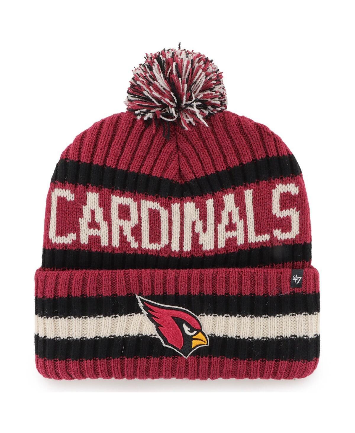 Mens 47 Cardinal Arizona Cardinals Bering Cuffed Knit Hat with Pom Product Image