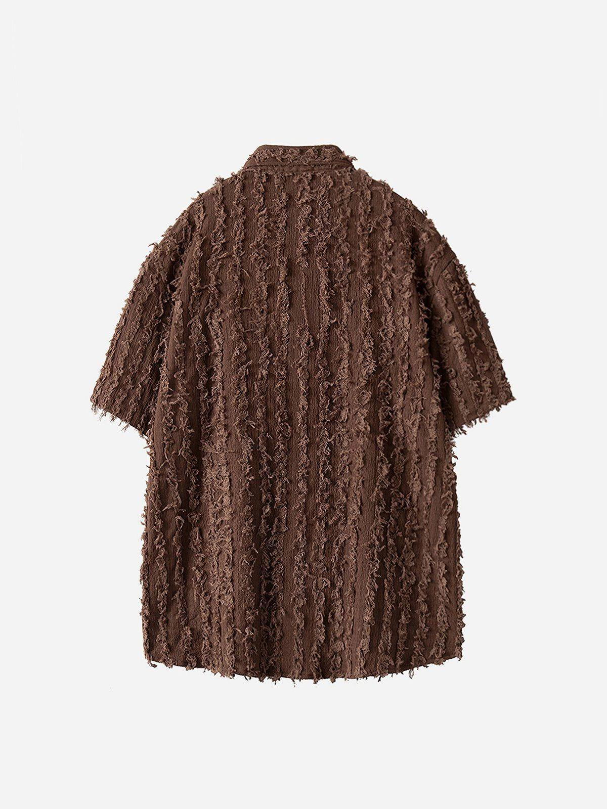 Aelfric Eden Fringe Texture Short Sleeve Shirt Product Image