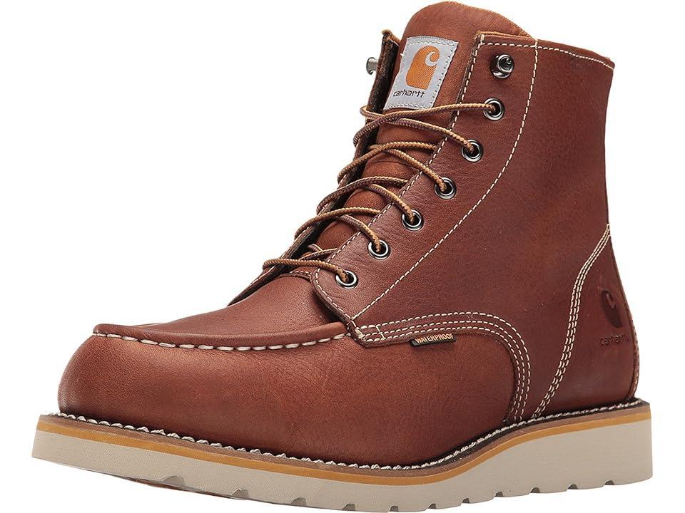 Carhartt 6-Inch Non-Safety Toe Wedge Boot (Tan Oil Tanned Leather) Men's Work Boots Product Image