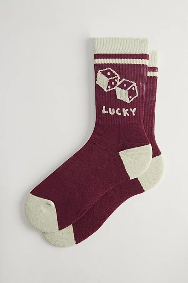 Lucky Dice Crew Sock Mens at Urban Outfitters Product Image