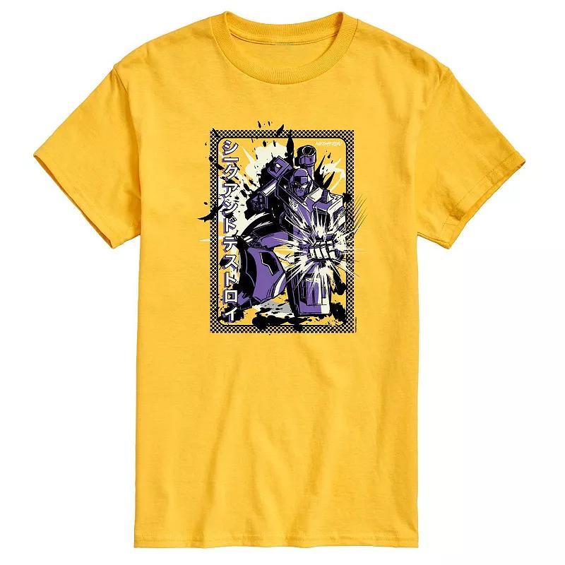 Mens Transformers Seek and Destroy Graphic Tee Grey Gray Product Image