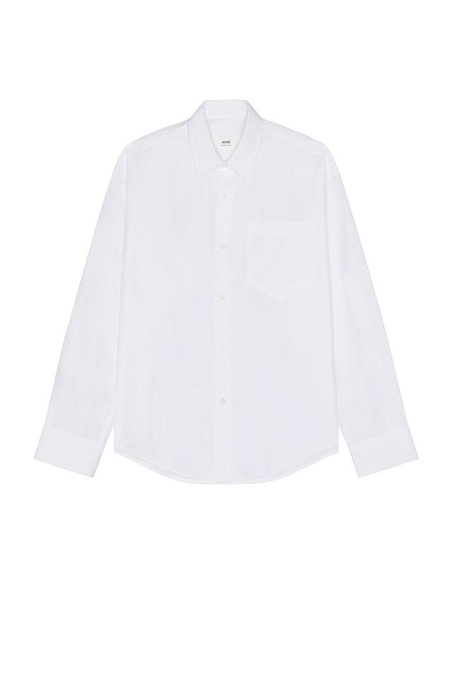 ami Boxy Fit Shirt White. (also in M, S, XL). Product Image