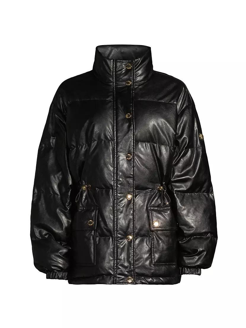 Faux-Leather Puffer Jacket product image