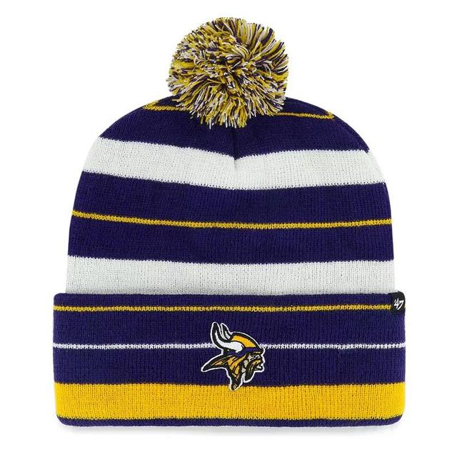 Mens 47 Minnesota Vikings Powerline Cuffed Knit Hat with Pom Product Image