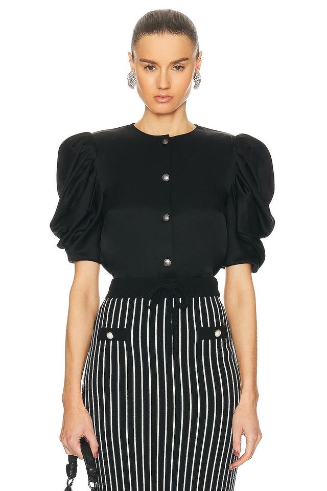 Alessandra Rich Envers Satin Blouse Product Image