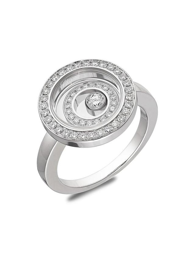 Womens Happy Spirit 18K White Gold & Diamond Ring Product Image