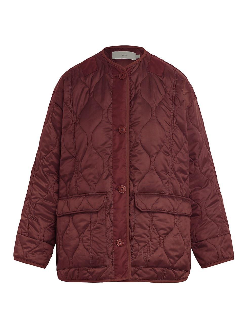 Womens Oversized Quilted Jacket Product Image