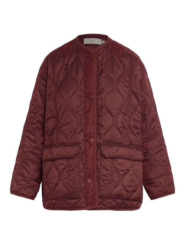 Womens Oversized Quilted Jacket Product Image