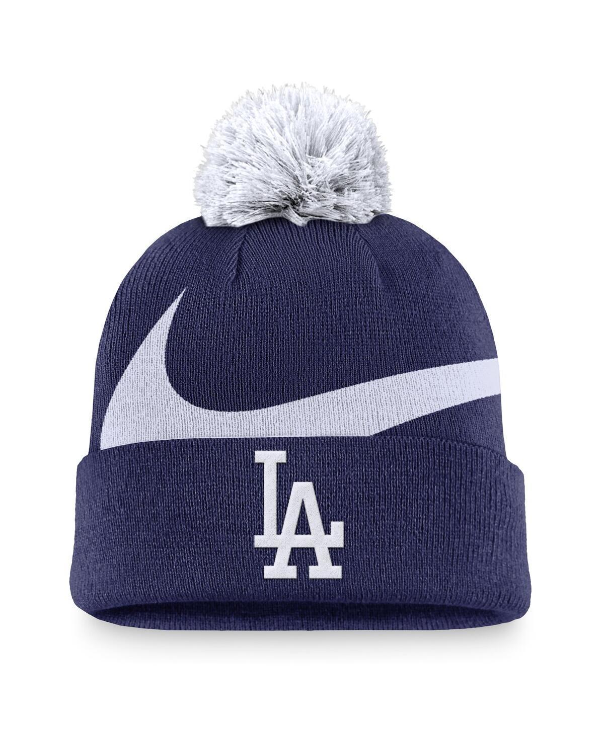 Los Angeles Dodgers Peak Nike Mens MLB Cuffed Pom Beanie Product Image