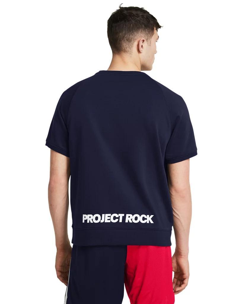 Men's Project Rock Terry Red, White & Blue Crew Product Image