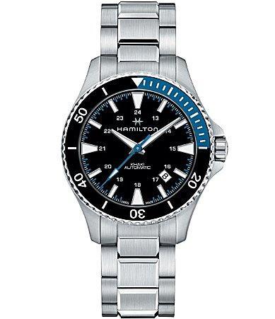 Hamilton Men's Swiss Automatic Khaki Navy Scuba Stainless Steel Bracelet Watch 40mm Product Image