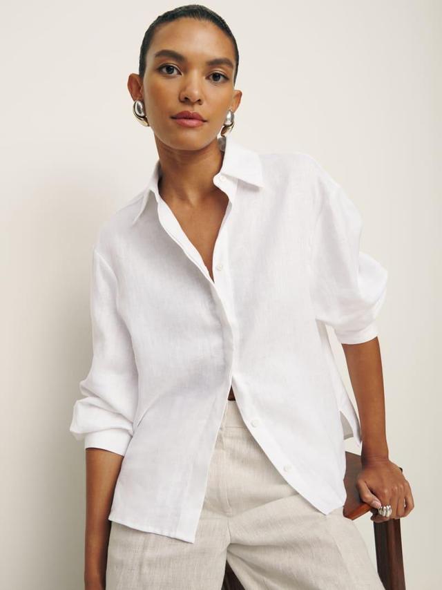 Andy Oversized Linen Shirt Product Image