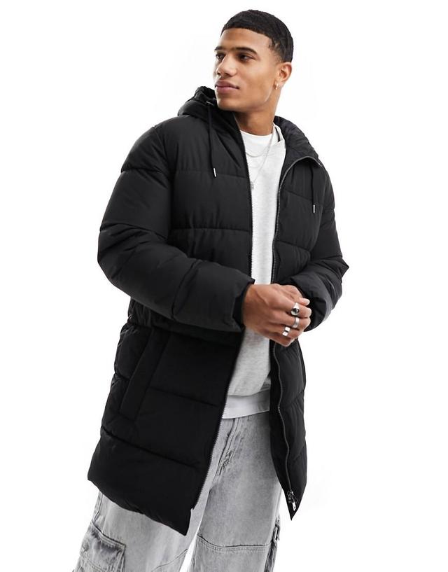 Only & Sons longline hood puffer jacket Product Image