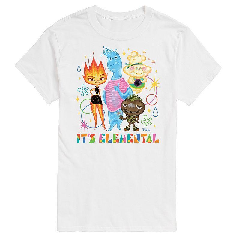 Disneys Elemental Big & Tall Its Elemental Graphic Tee, Mens Product Image