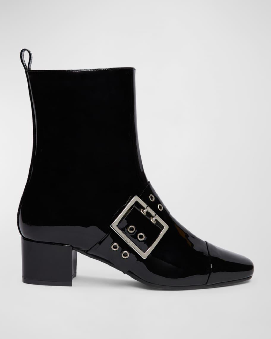 Rock Patent Buckle Ankle Booties product image