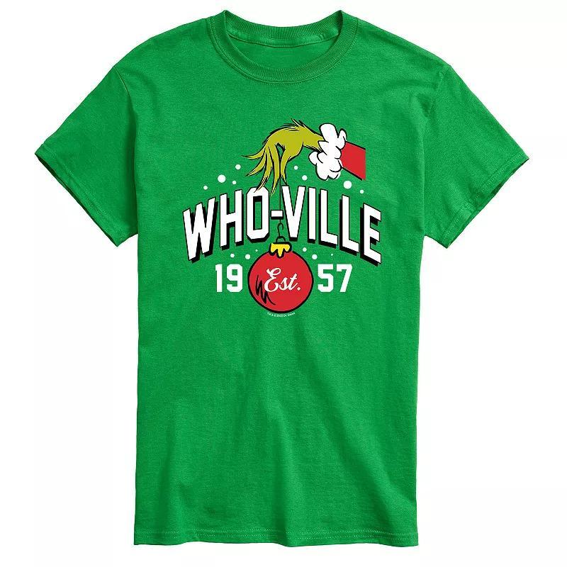 Mens Dr. Seuss Grinch Who-ville Est 1957 Tee Product Image