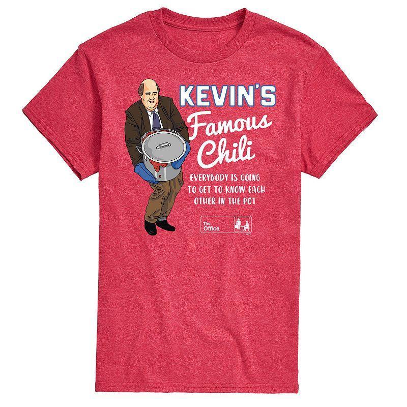 Mens The Office Kevins Famous Chili Pot Tee Grey Red Product Image