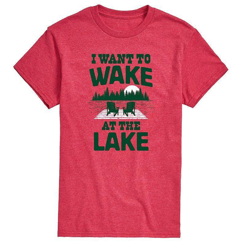 Mens I Want To Wake At The Lake Graphic Tee Product Image