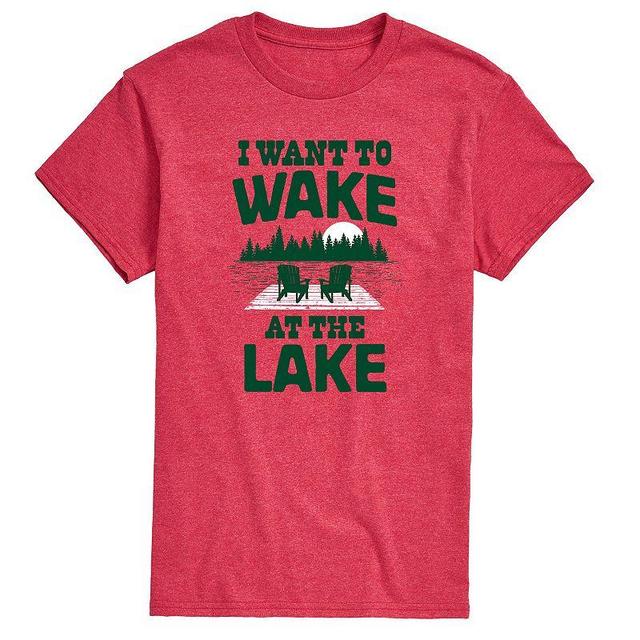 Mens I Want To Wake At The Lake Graphic Tee Product Image