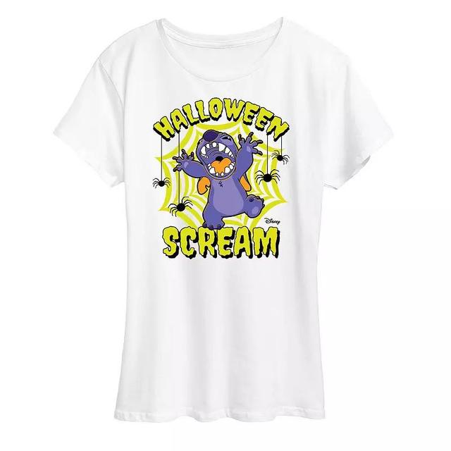 Disneys Lilo & Stitch Womens Halloween Scream Graphic Tee Product Image