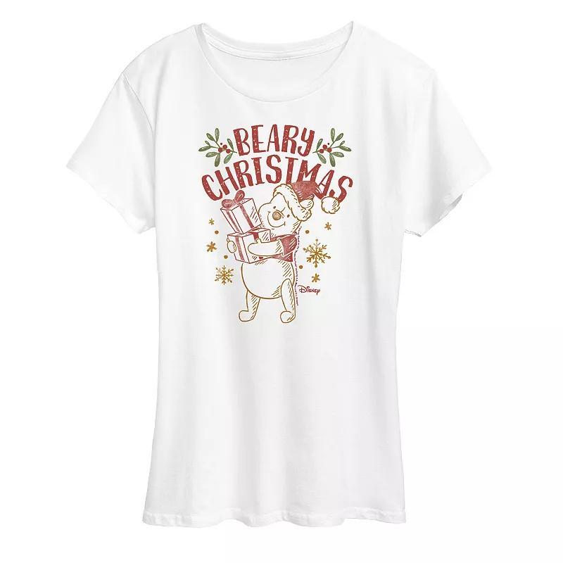 Disneys Winnie The Pooh Womens Beary Christmas Graphic Tee, Girls product image