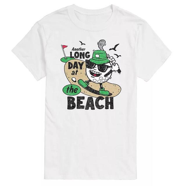 Mens Long Day at the Beach Golfing Graphic Tee Product Image