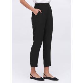 Mid-Rise Cigarette Cropped Pants Product Image