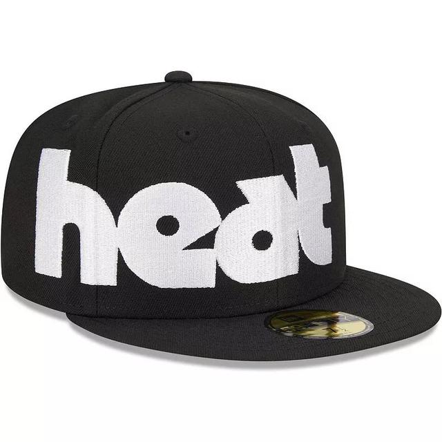 Mens New Era Miami Heat Checkerboard UV 59FIFTY Fitted Hat Product Image