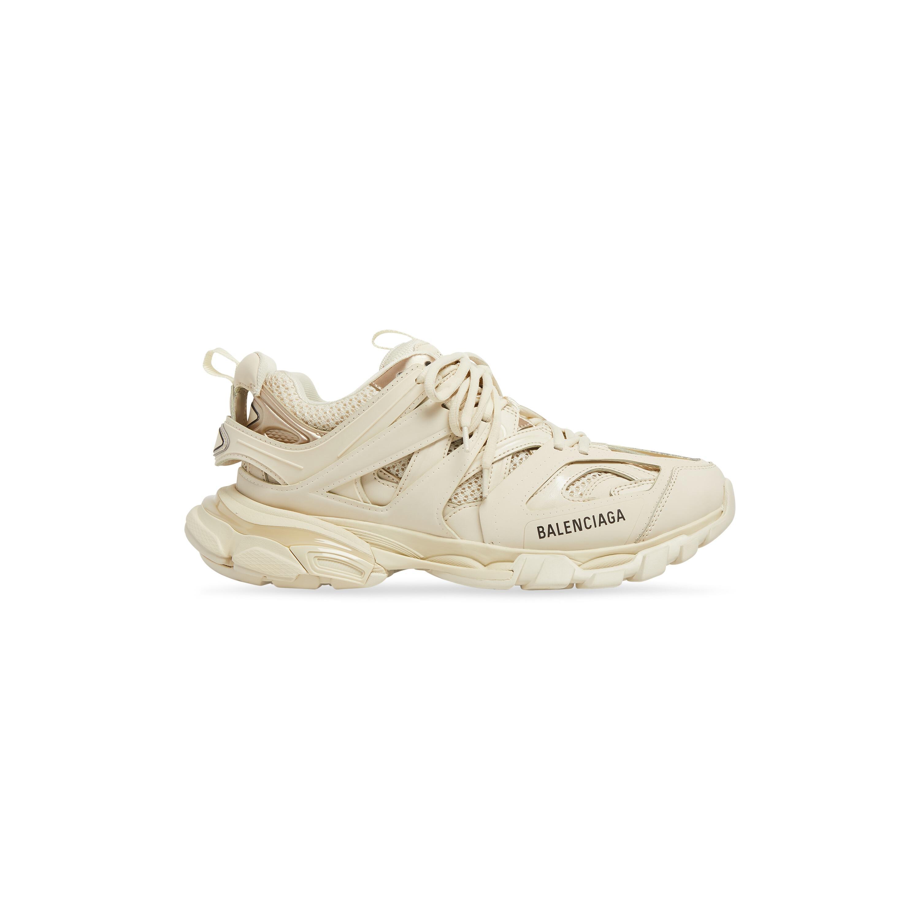 Men's Track Sneaker in Beige Product Image