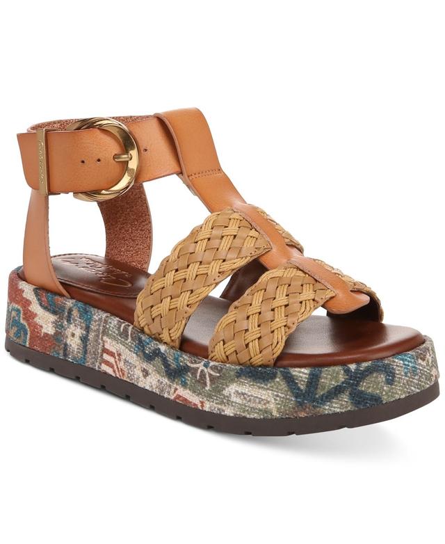 Circus Ny by Sam Edelman Womens Katy Woven Platform Fisherman Sandals - Redwood Brown Product Image