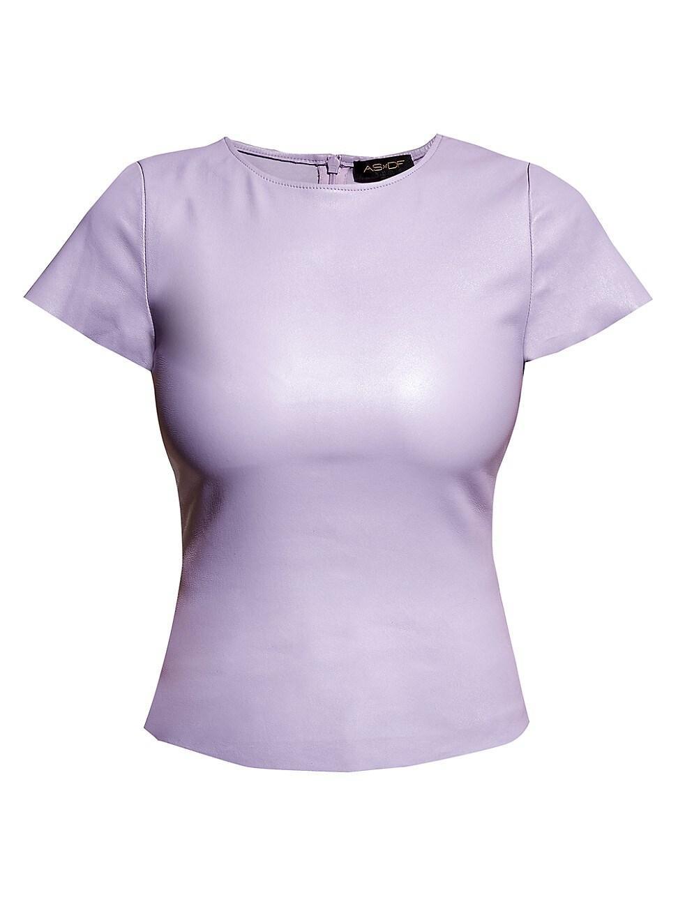 Womens Brando Stretch Leather Tee Product Image