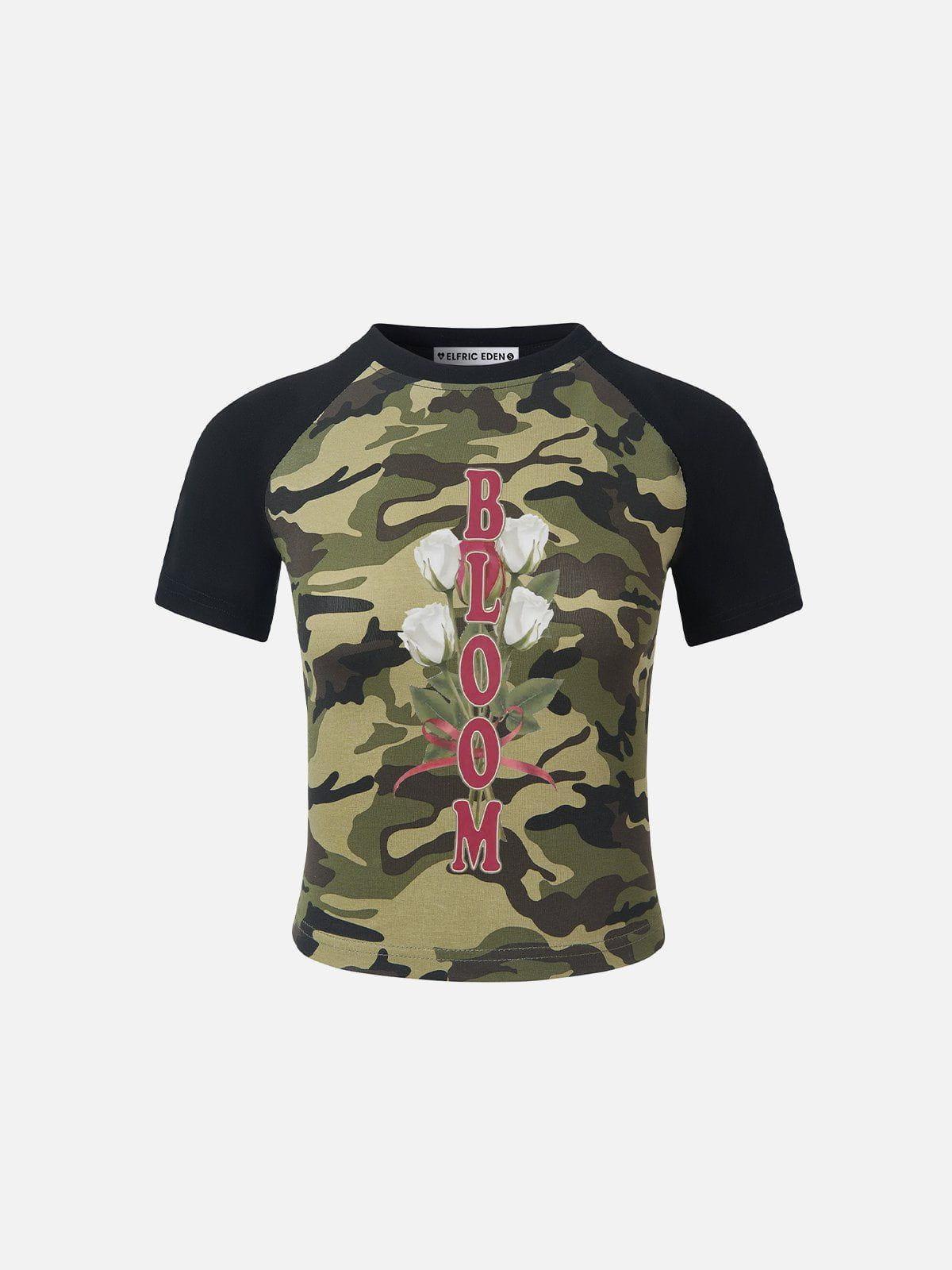 Aelfric Eden Camouflage Flower Print Tee Female Product Image