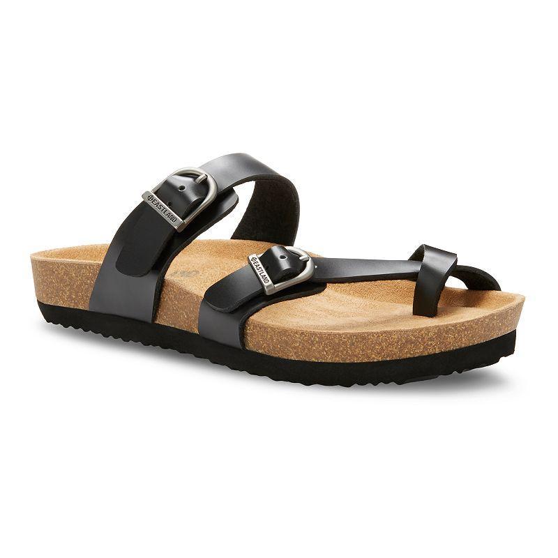 Eastland Tiogo Womens Leather Slide Sandals Brown Product Image