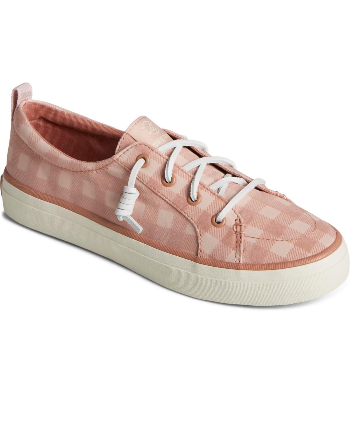 Sperry Womens Crest Vibe Gingham Canvas Sneakers, Created for Macys Product Image