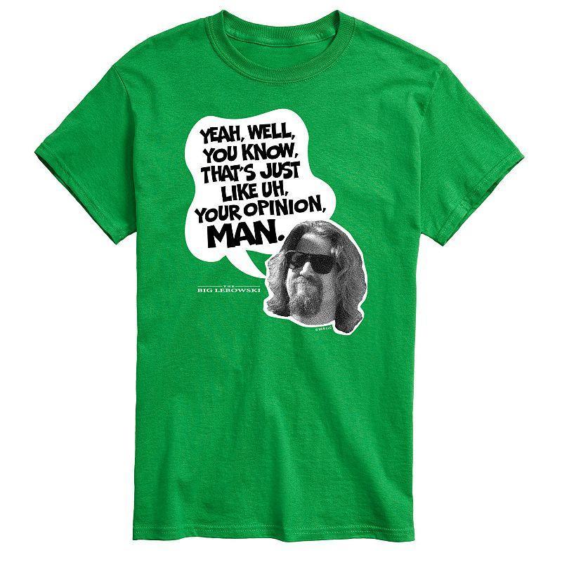 Big & Tall The Big Lebowski Your Opinion Man, Mens Black Product Image