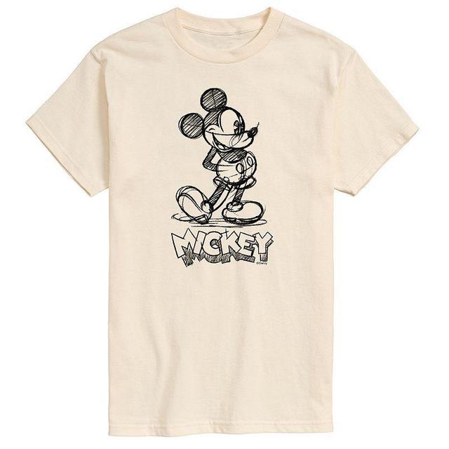 Disneys Mickey Sketch Mens Graphic Tee Product Image