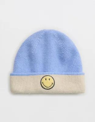 Aerie Smiley® Double Layered Patch Beanie Product Image