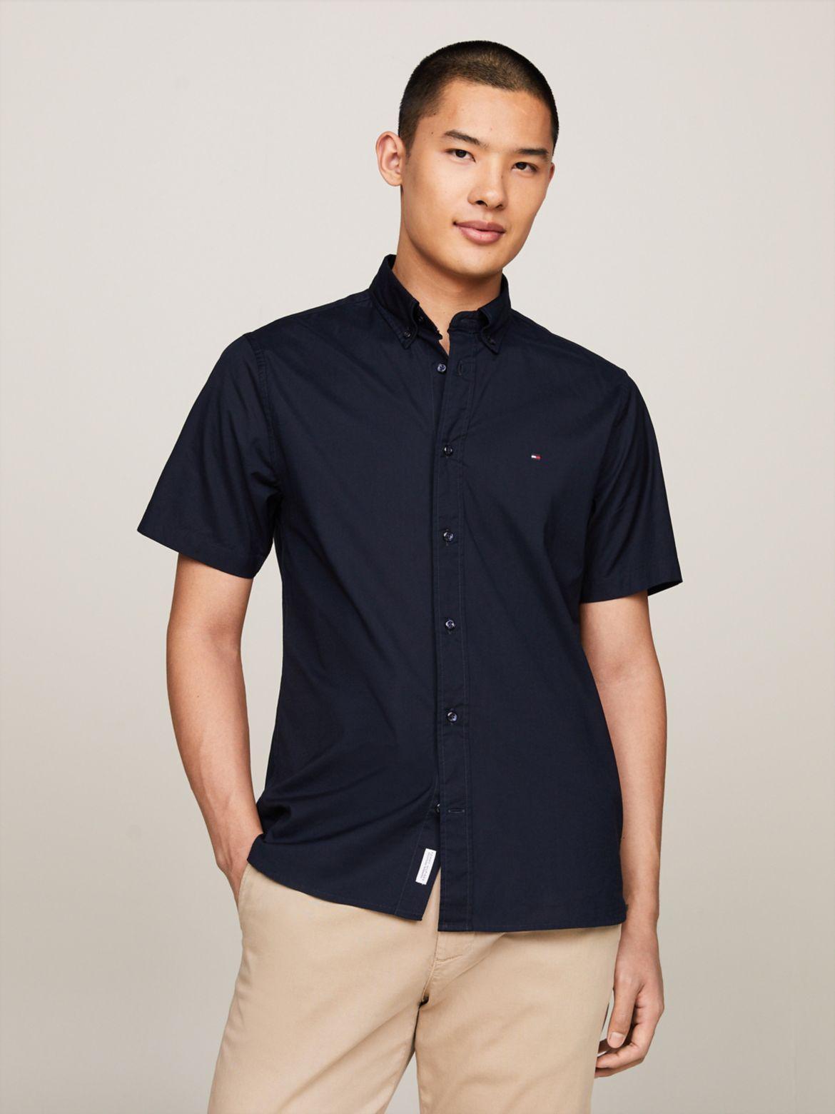 Tommy Hilfiger Men's Regular Fit THFlex Poplin Shirt Product Image