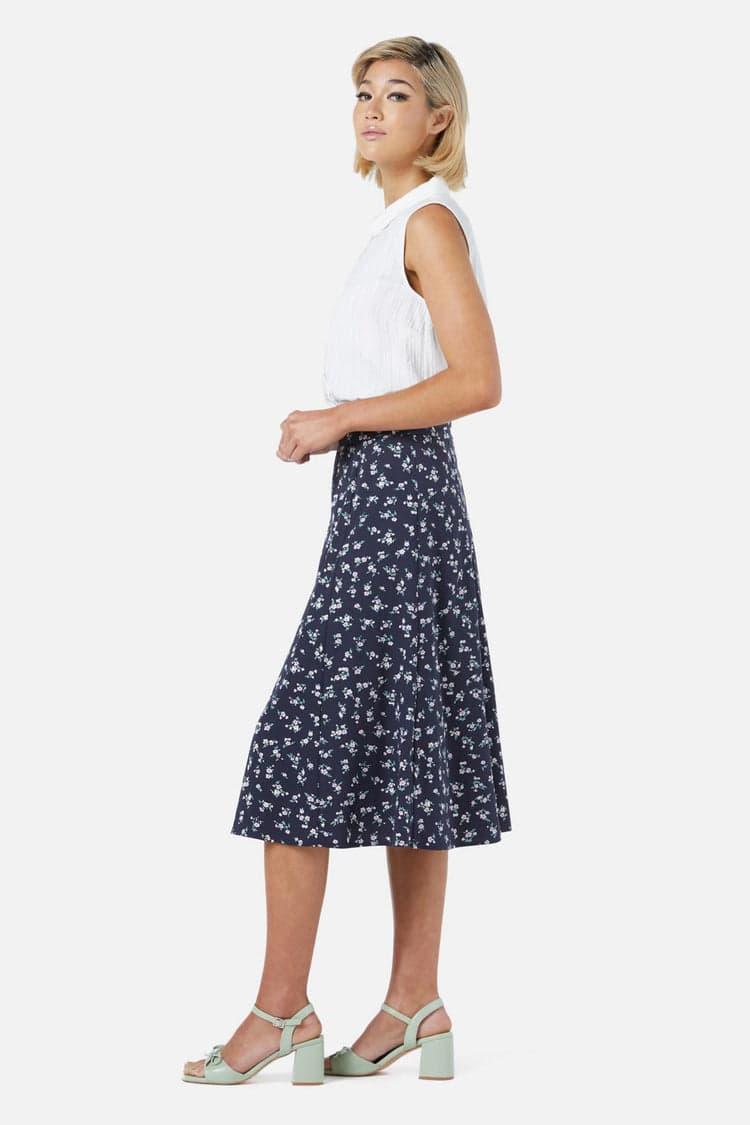 Lila Ditsy Midi Skirt Product Image