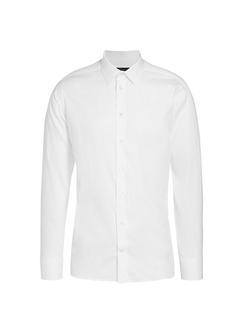 Mens Cotton Button-Front Shirt Product Image