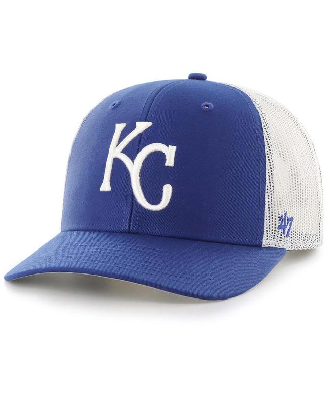 Mens Royal Kansas City Royals Primary Logo Trucker Snapback Hat - Royal Product Image